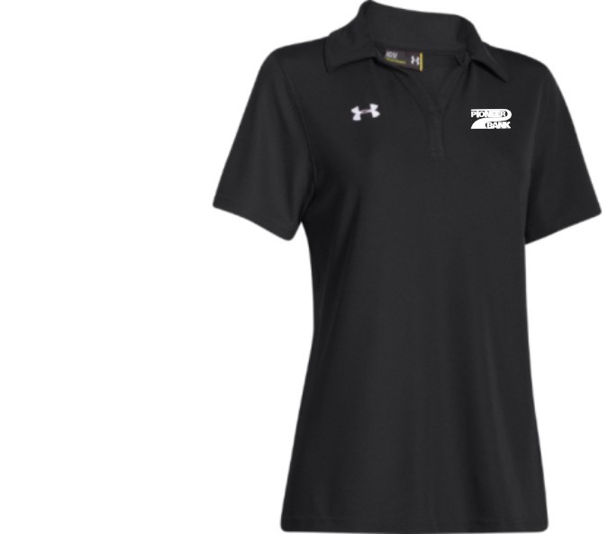 Pioneer Bank 01 UA Women's Performance Polo- $40.00