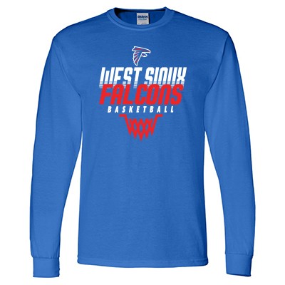 West Sioux Basketball 2017 02 Gildan Long Sleeve Tee